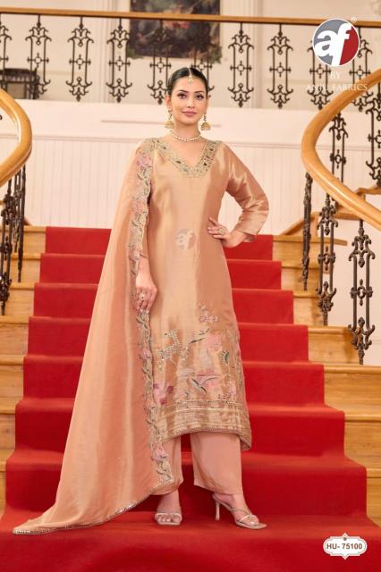 Anju fabrics HU 75100 kurti wholesaler in rajkot